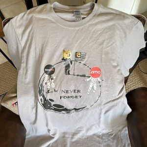 Men’s Medium M Graphic T Shirt - Doge Coin - GameStop - AMC - Wall Street Bets